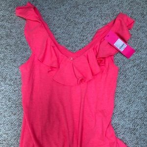 Lilly Pulitzer ruffle tank top